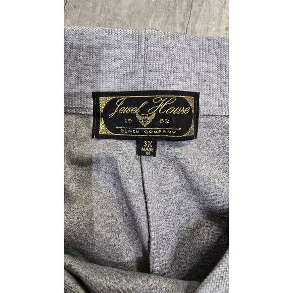 Jewel House Gray Signature Leg Plus Size Jogging Pants Size 3X Y2k B101 - Picture 3 of 9